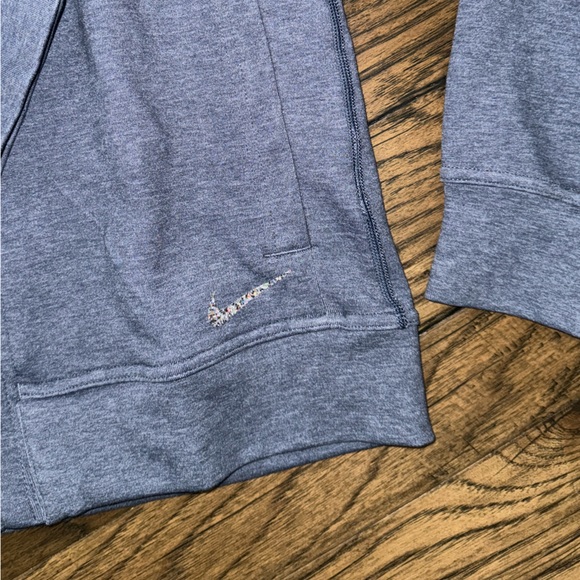 Nike Yoga DRI-Fit Restore Full Zip Fleece Hoodie in Blue DQ4876-410 - Picture 8 of 15